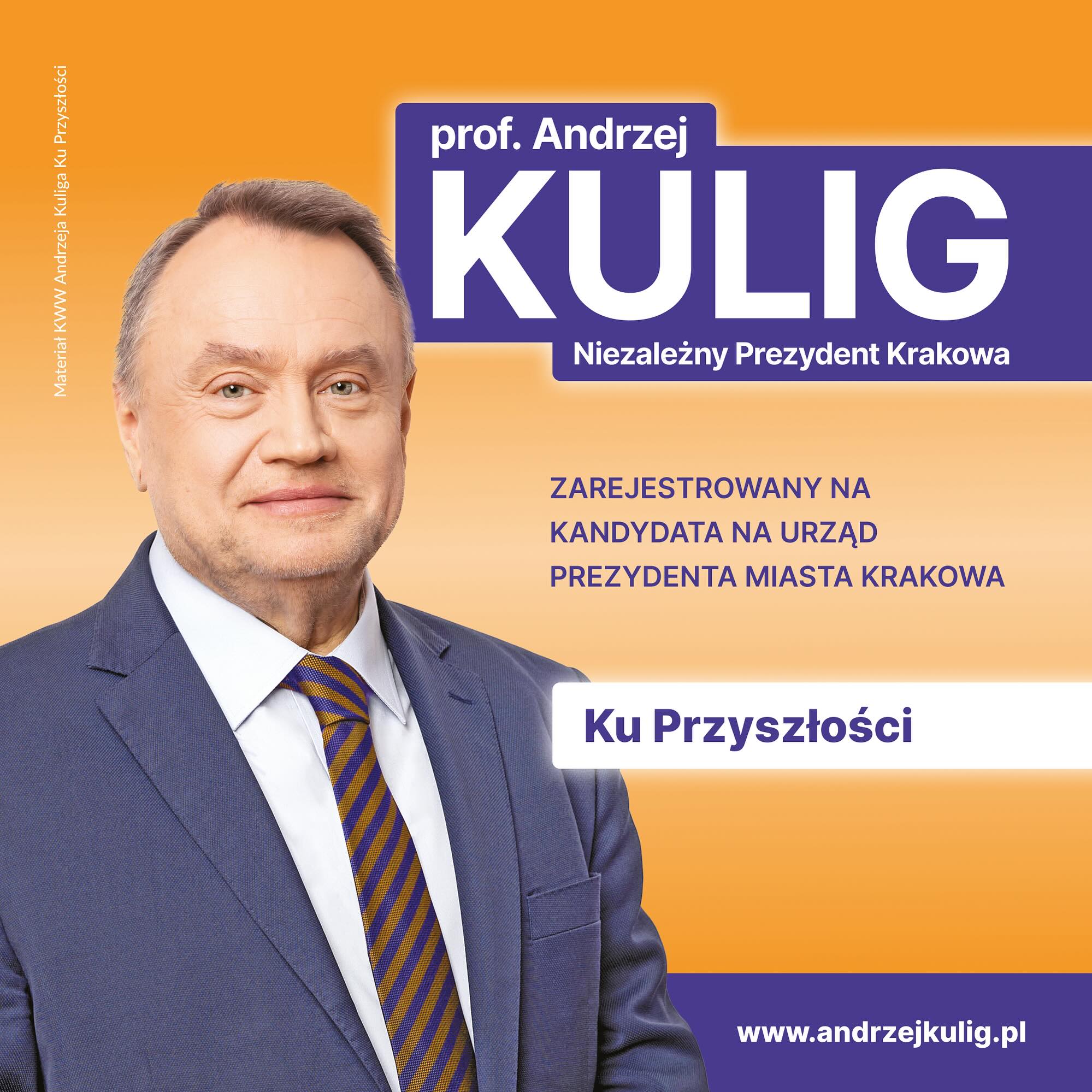 Spotkanie z Andrzejem Kuligiem, kandydatem na prezydenta Krakowa